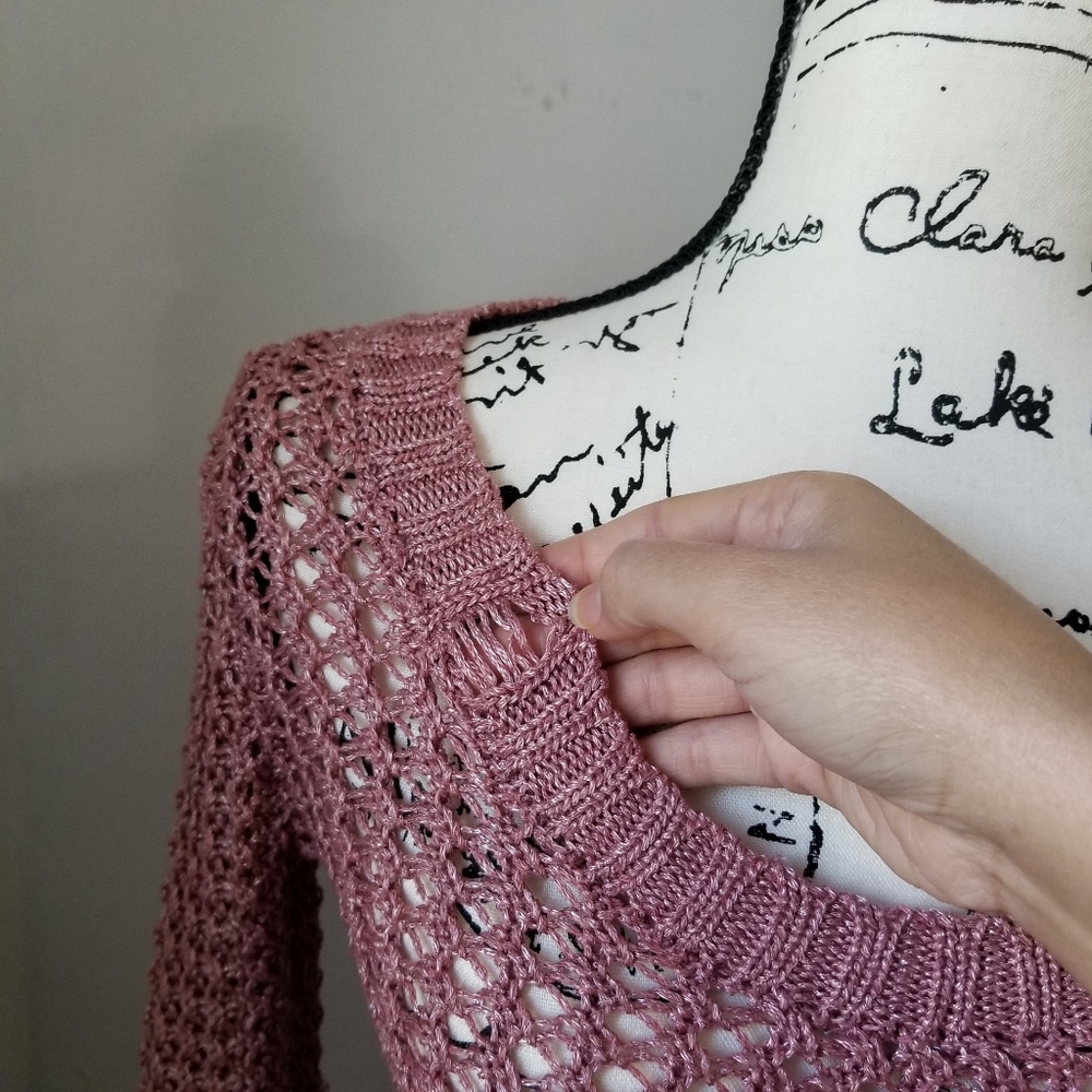Rue21 Pink Embroidered Blouse. - Picture 13 of 16